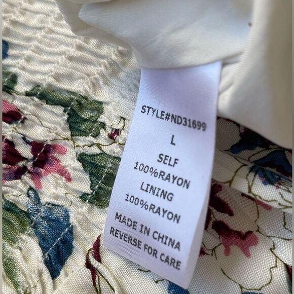 Urban Outfitters Lumiere Boho Floral Mini Dress Size Large NWT - Picture 9 of 13